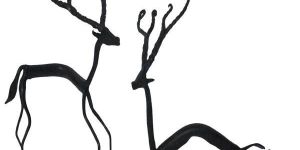 Wrought Iron Deer Handicraft