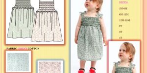 Patch Frill Dress for Kids