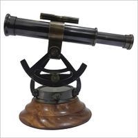 Nautical Antique Bronze Alidade with Compass