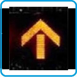 Yellow Arrow Straight Signal