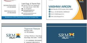 Multi Color Visiting Card