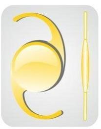 Yellow Hydrophobic Aspheric Intraocular Lenses