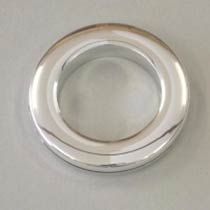 Steel Chrome Eyelet Ring