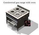 Four Burner Continental Range