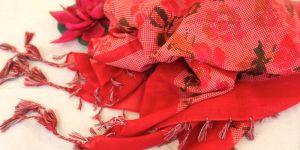Printed Cotton Square Scarf
