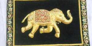 Zari Hand Embroidered Elephant Wall Hangings