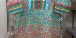 Digi Blue Printed Cotton Kurtis