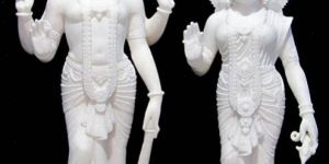 Marble Laxmi Narayan Statue