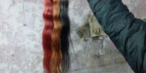 Three Colored Human Hair