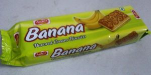 Banana Flavor Cream Biscuits
