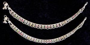 White Metal Anklet