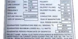 Stainless Steel Name Plate 01