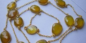 Yellow Chalcedony Chain