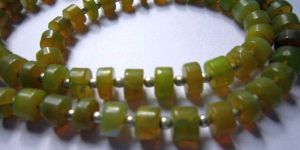 Yellow Opal Tyre Beads