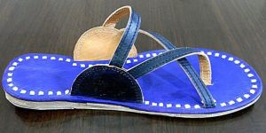 Flap Leather Slippers