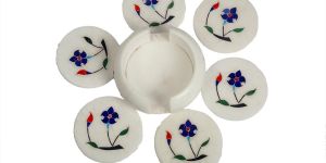 Handicraft WHITE MARBLE TEA COASTER
