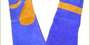 Leather Lining Canvas Gloves