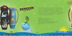 Penguin Plastic Water Bottle