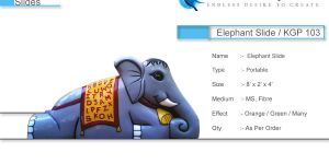 FRP Elephant Slide
