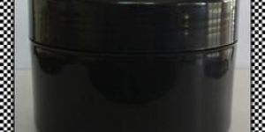 Jet Black Shiny Bulk Pack Cream Jar