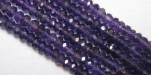 Amethyst Rondelle Bead Strands