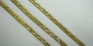 Antique Brass Herringbone Star Cut Chain