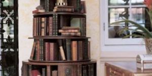 Living Room Wooden Bookshelves