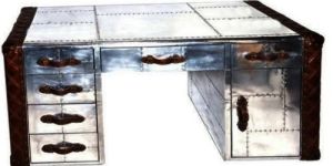 VINTAGE AVIATOR ANTIQUE DESIGN BALCKHAWK 61DESK WITH FOUR DRAWERS