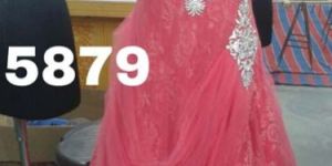 High Neck Party Wear Gown