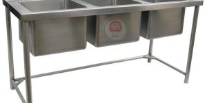 Stainless Steel 3 Sink Unit