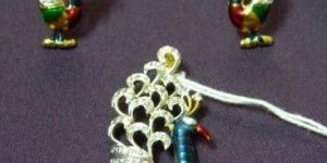 Whimsical Peacock Pendant Set