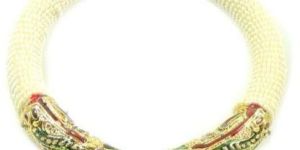 White Moti Crystal Bangle