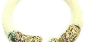 White Moti New Bangle