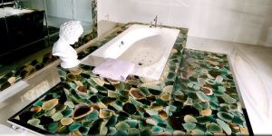 Green Jasper Semi Precious Slab