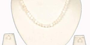 Pearl Necklace with Matching Earrings