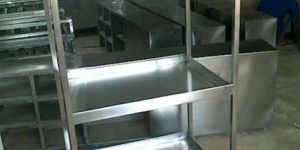 Stainless Steel 3 Tier Trolley