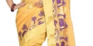 Yellow Fancy Saree
