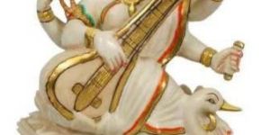 Cultural Marble Saraswati Statue