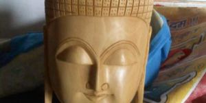 Wooden Buddha Head