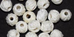 White Cotton Thread Beads