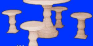 Jodhpur Sandstone Table Stool Set