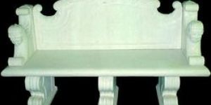 White Marble Bench
