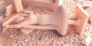 Limestone Woman Statue