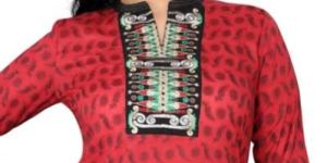 the Ethnically Eloquent Indian Designer Tunic with Embroidery