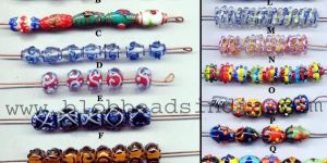Fancy Lamp Work Glass Beads