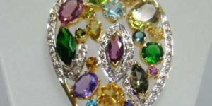 Diamond Studded Gold Pendants