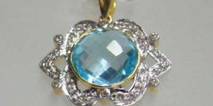 Diamond Studded Gold Pendants