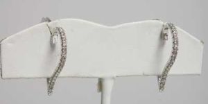 Diamond Studded Gold Earrings