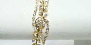 Diamond Studded Gold Bracelets