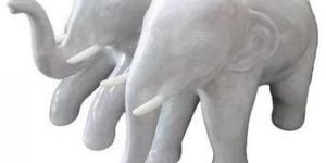 Marble Elephant Statue